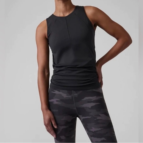 Athleta Seamless Foothill Tank Top Black XS - Picture 1 of 8